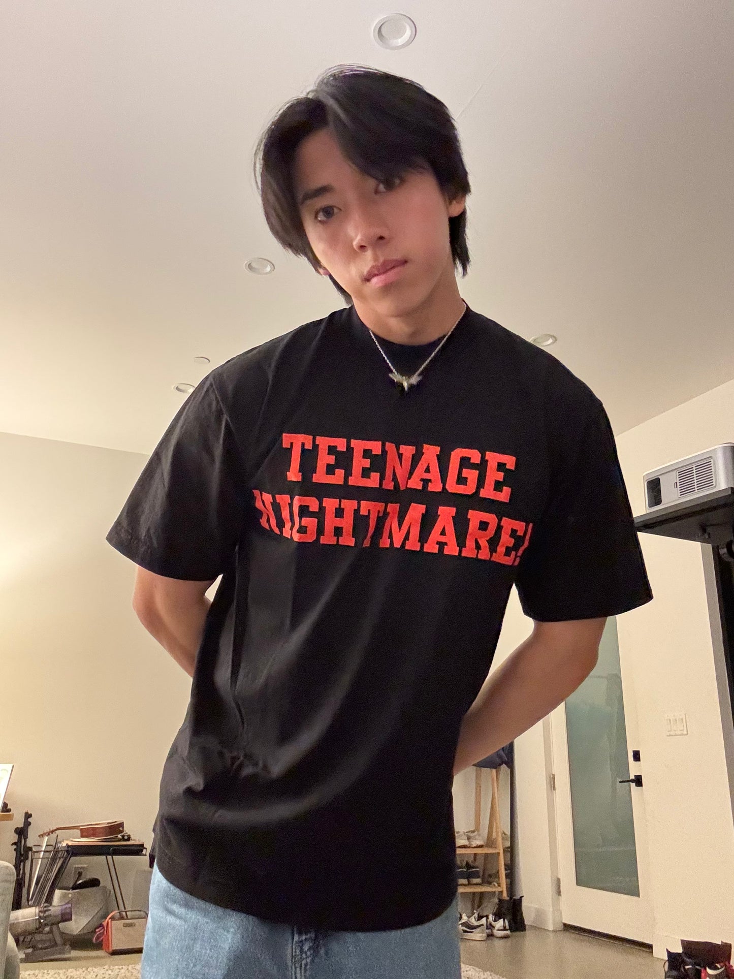 Teenage Nightmare Black Tee