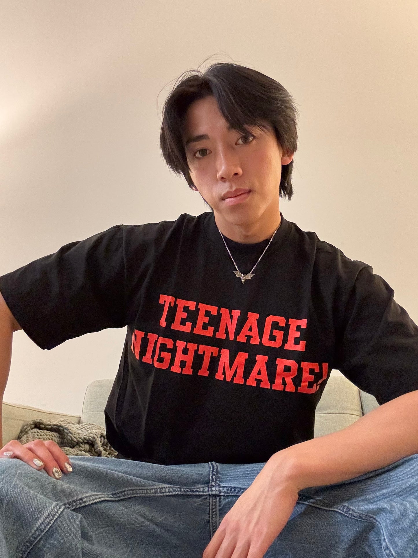 Teenage Nightmare Black Tee