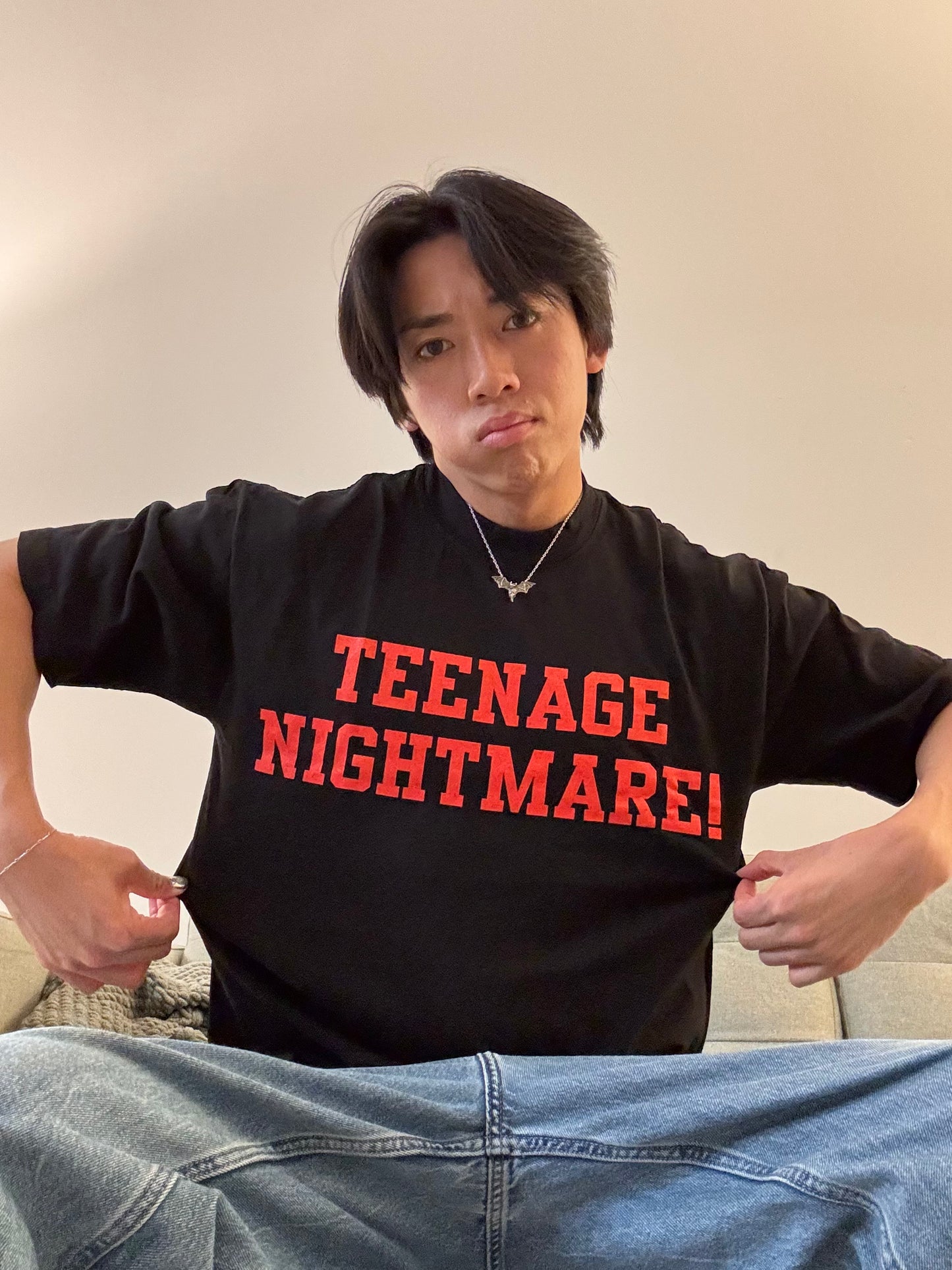 Teenage Nightmare Black Tee