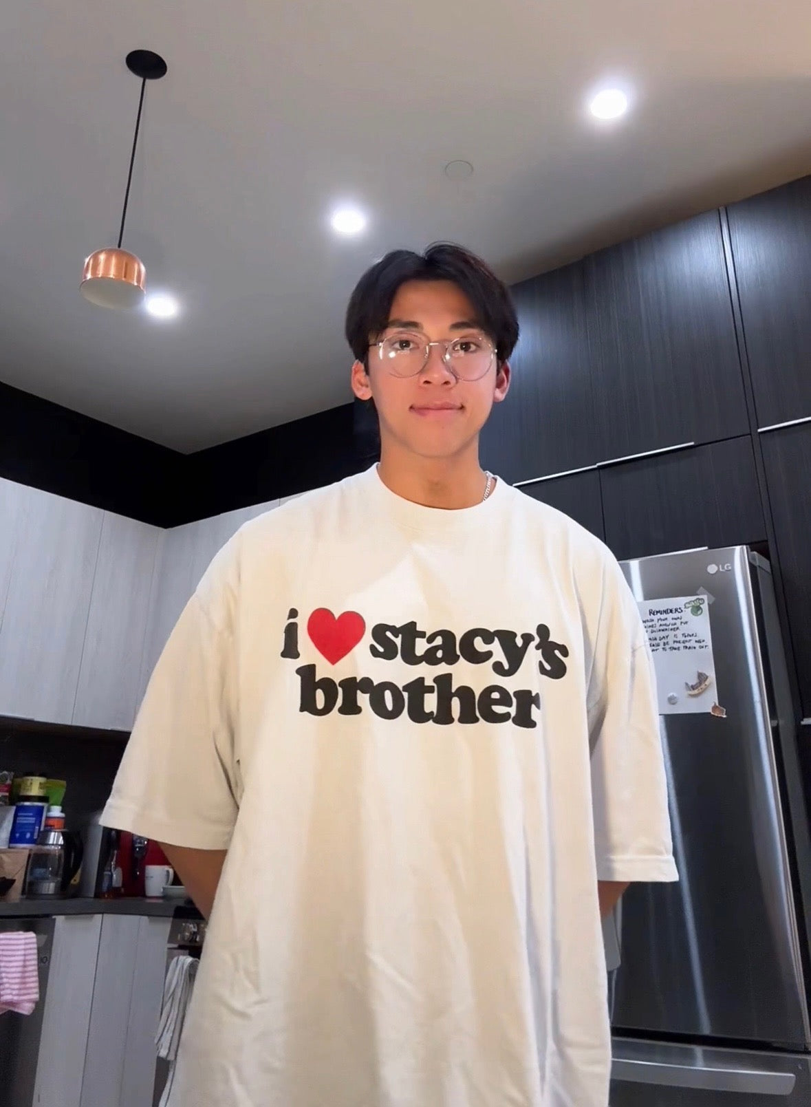I ❤️ Stacy's Brother White Tee